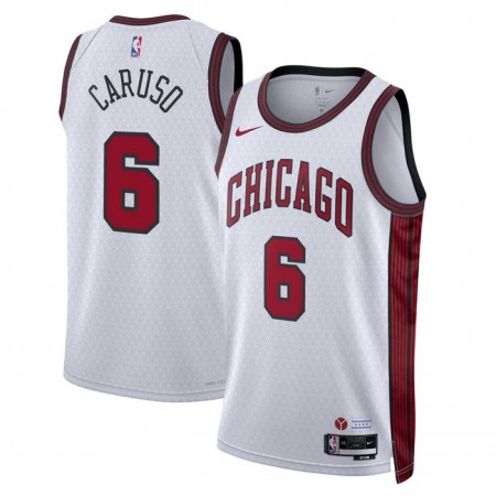 Canotte Uomo Chicago Bulls Alex Caruso 6 Nike 2022-23 City Edition Bianco Swingman